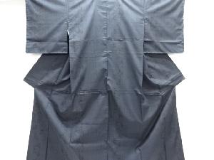 未使用品　ヱ霞に花模様織り出し本場泥大島紬着物(5マルキ)